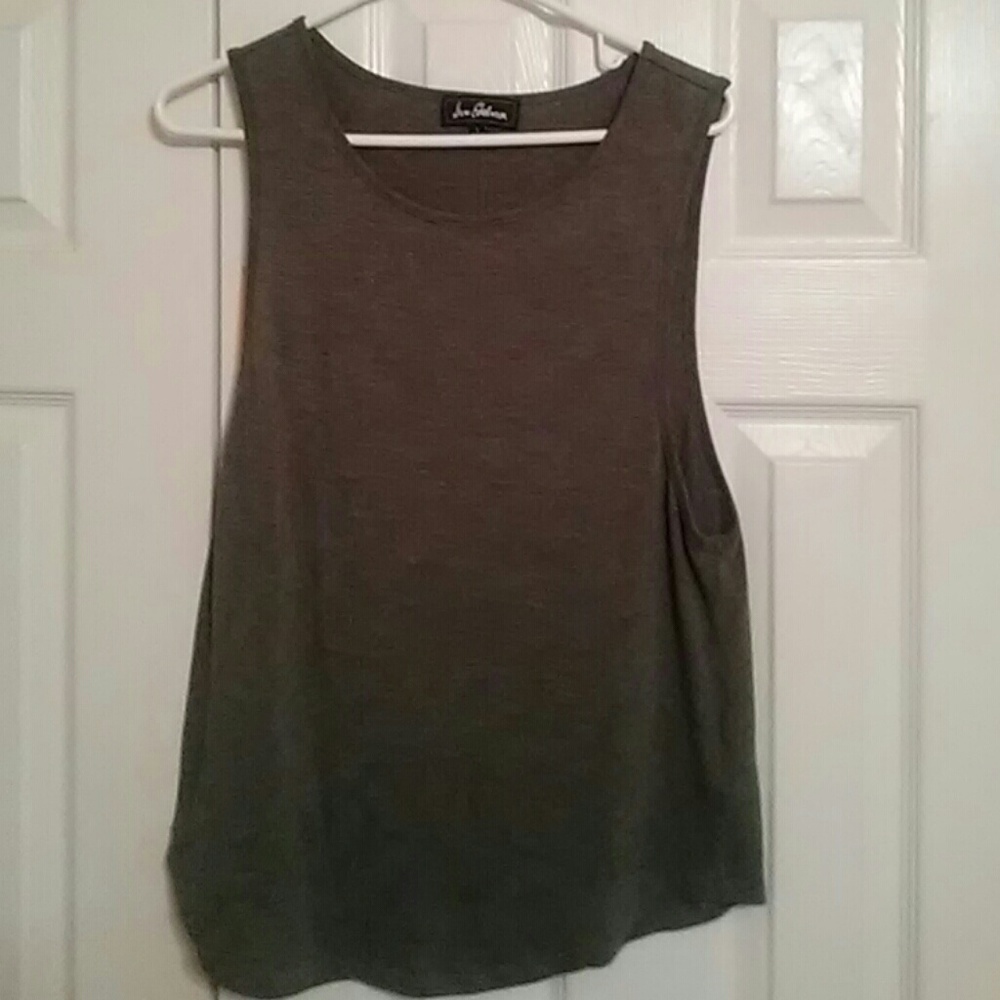 Green tank-top